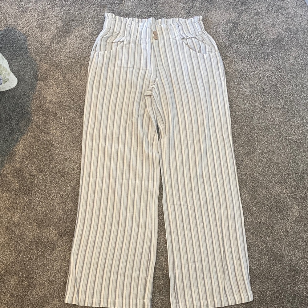 M Wide Legged Linen Pant